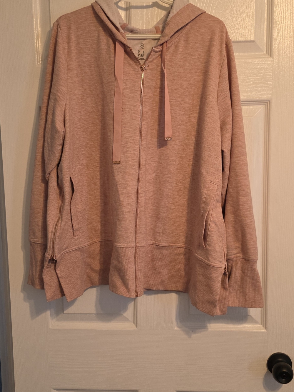 Addition Elle Blush Pink Full-Zip Hoodie Jacket